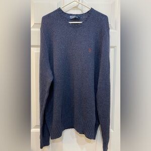 Vintage Polo Ralph Lauren Cotton Linen Blend Sweater Long Sleeve Men's Size XXL